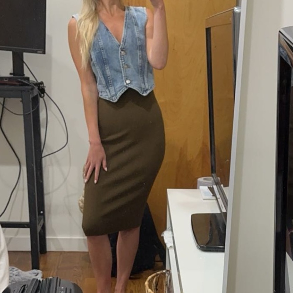 Wilfred ribbed midi dress